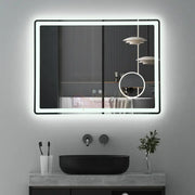 Oglinda Led 80X60Cm Lupa 3 Lumini Dezaburire Si Touch Od023 Mirror