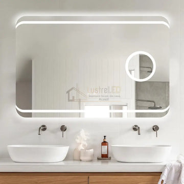 Oglinda LED 90x60cm Functie Dezaburire Touch si Lupa J41