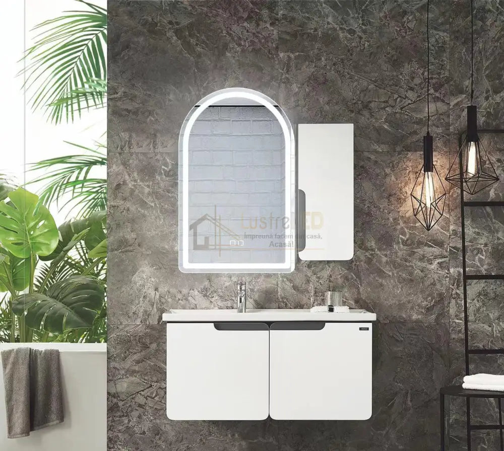 Oglinda Led Arcada 80X50Cm Functie Dezaburire Si Touch J19 Led Mirror