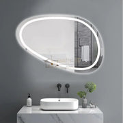 Oglinda Led Asimetrica 80X45Cm Functie Dezaburire Si Touch J18 Led Mirror