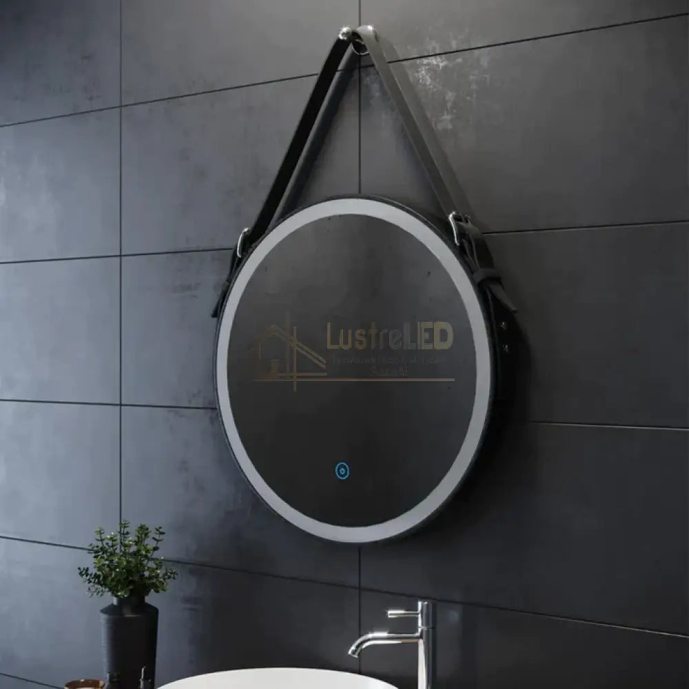 Oglinda Led Baie Defog Piele + Aluminiu 60Cm Led Mirror