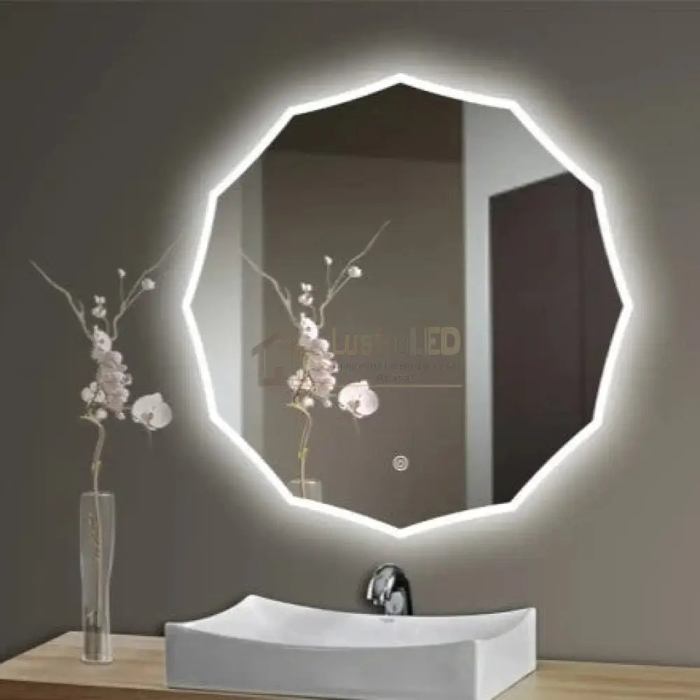 Oglinda Led Dodecagon 70Cm Functie Touch M084 Led Mirror