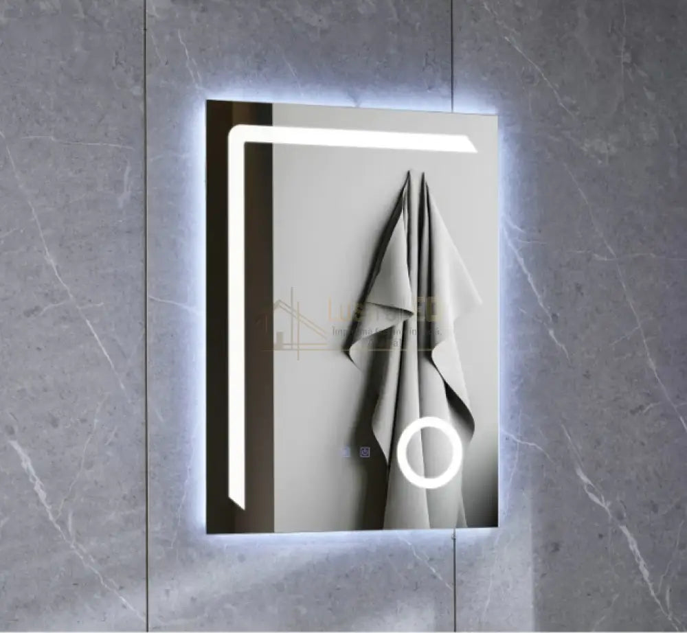 Oglinda Led Dreptunghiulara 60X80Cm Functie Dezaburire Si Touch J01 Led Mirror