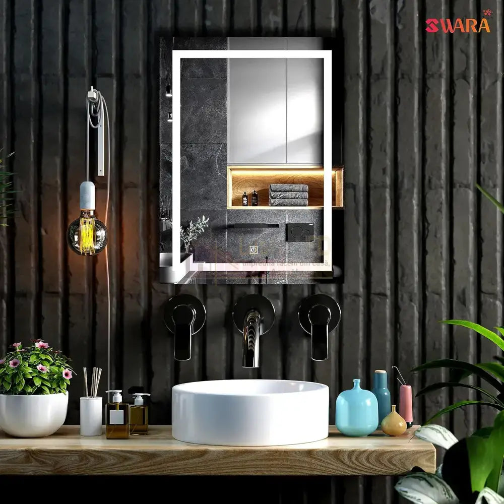 Oglinda Led Dreptunghiulara 60X80Cm Functie Dezaburire Si Touch J08 Mirror