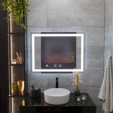 Oglinda LED Dreptunghiulara 80X60cm cu Functie Dezaburire si Touch
