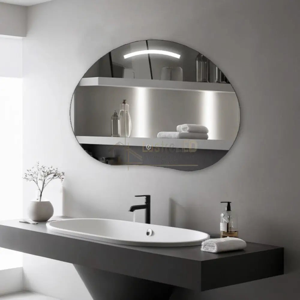 Oglinda LED Functie Touch si 3 Lumini 80x60cm LED MIRROR