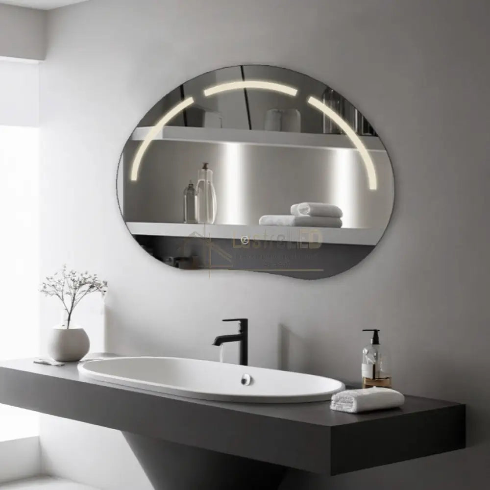 Oglinda LED Functie Touch si 3 Lumini 80x60cm LED MIRROR