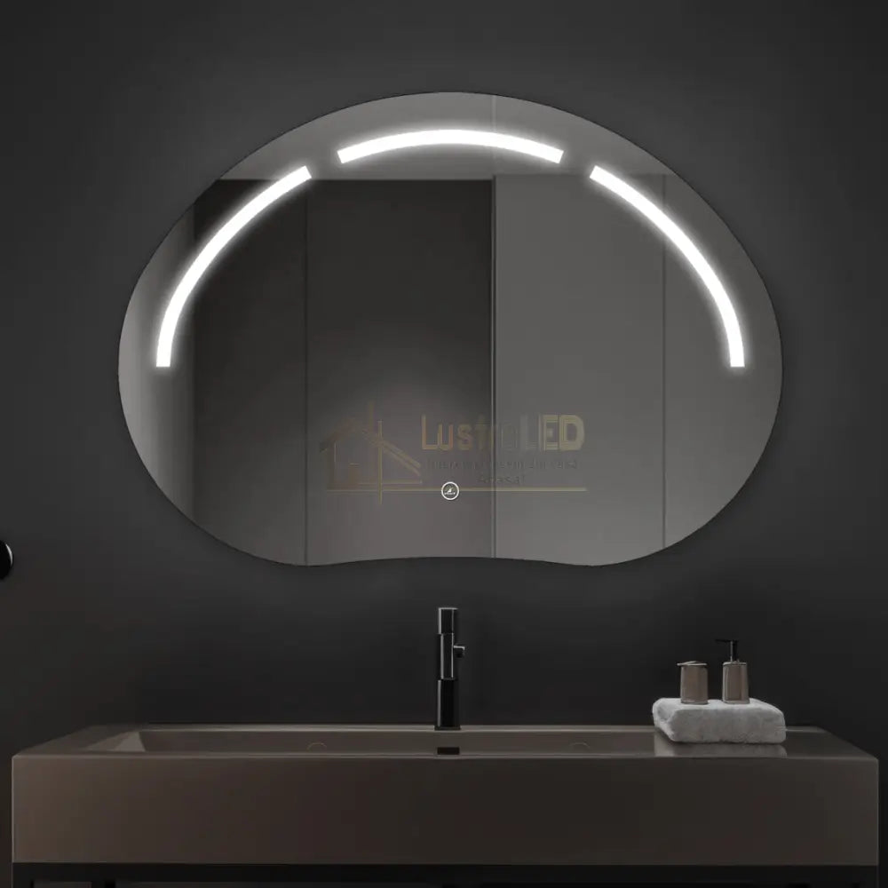 Oglinda LED Functie Touch si 3 Lumini 80x60cm LED MIRROR