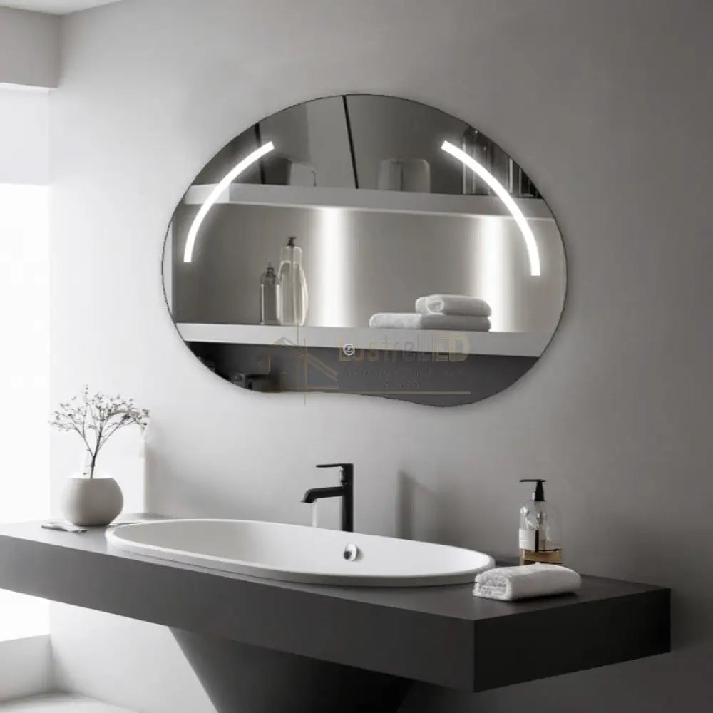 Oglinda LED Functie Touch si 3 Lumini 80x60cm LED MIRROR