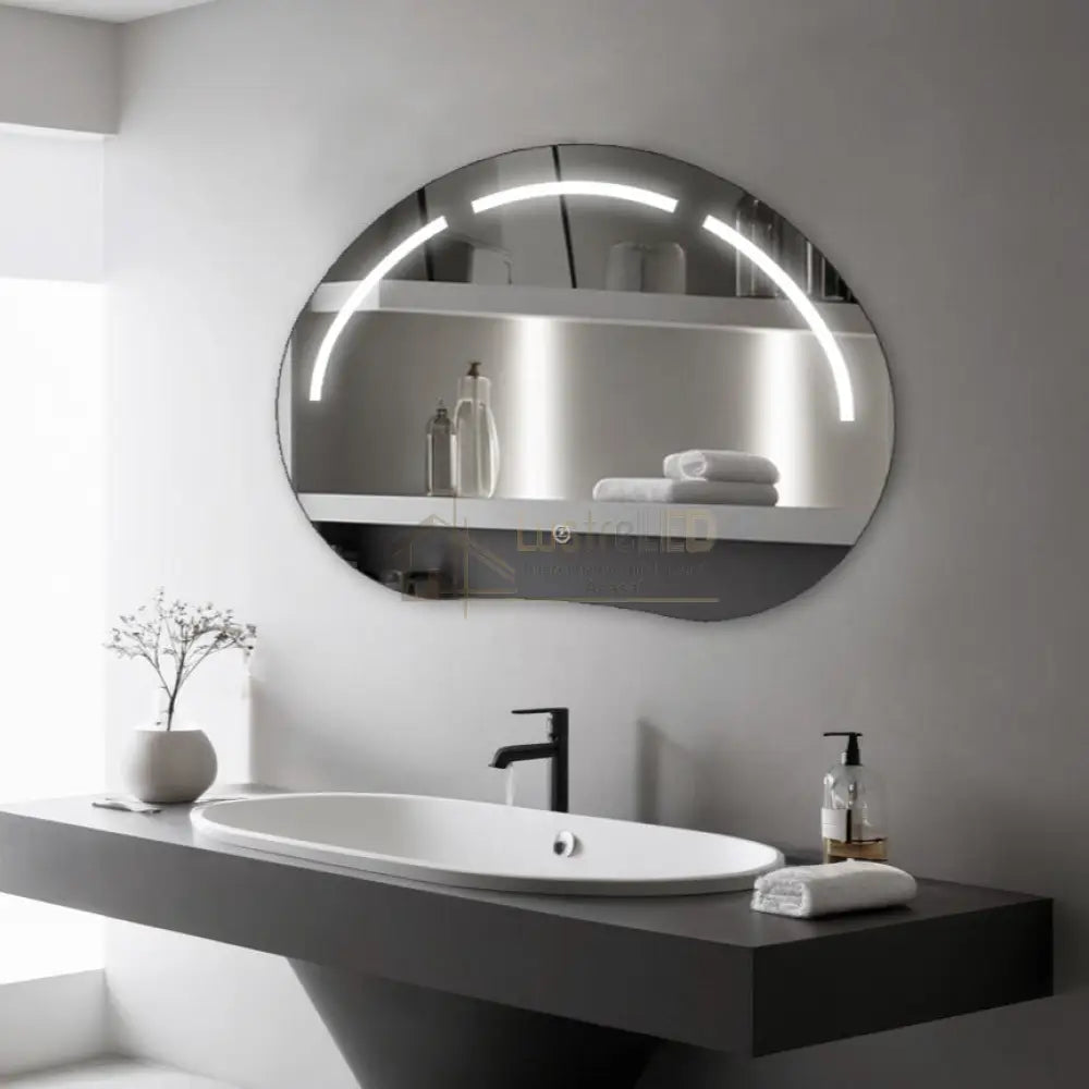 Oglinda LED Functie Touch si 3 Lumini 80x60cm LED MIRROR