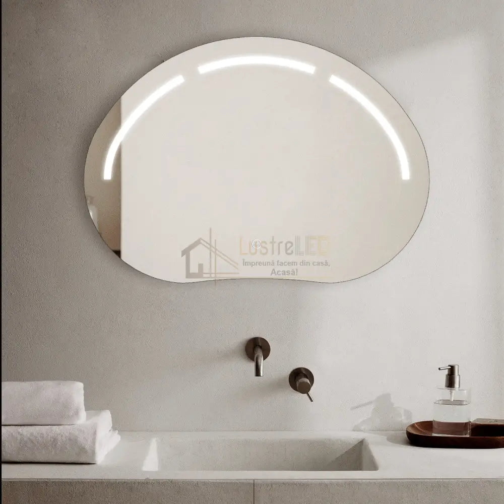 Oglinda LED Functie Touch si 3 Lumini 80x60cm LED MIRROR
