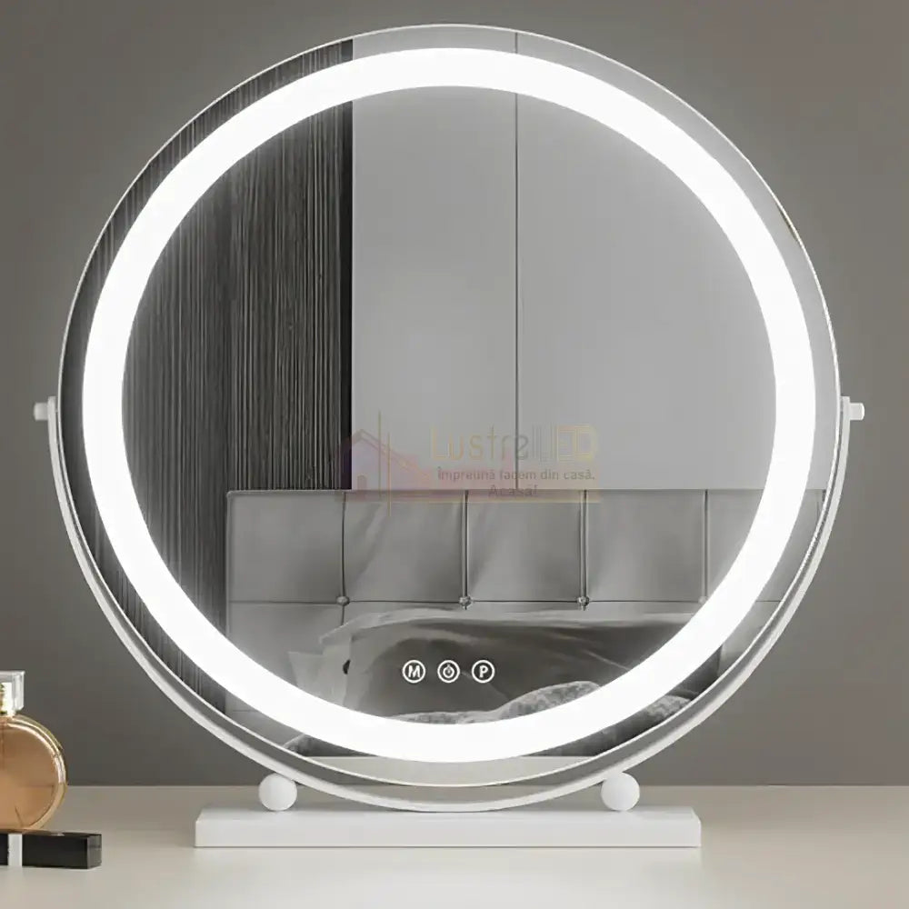 Oglinda LED Machiaj OD08 30x30CM ALBA / 30CM LED MIRROR