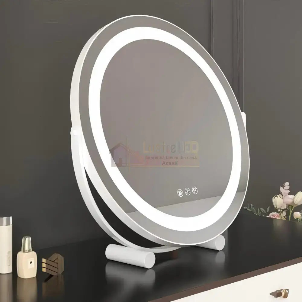 Oglinda LED Machiaj OD08 30x30CM ALBA / 30CM LED MIRROR