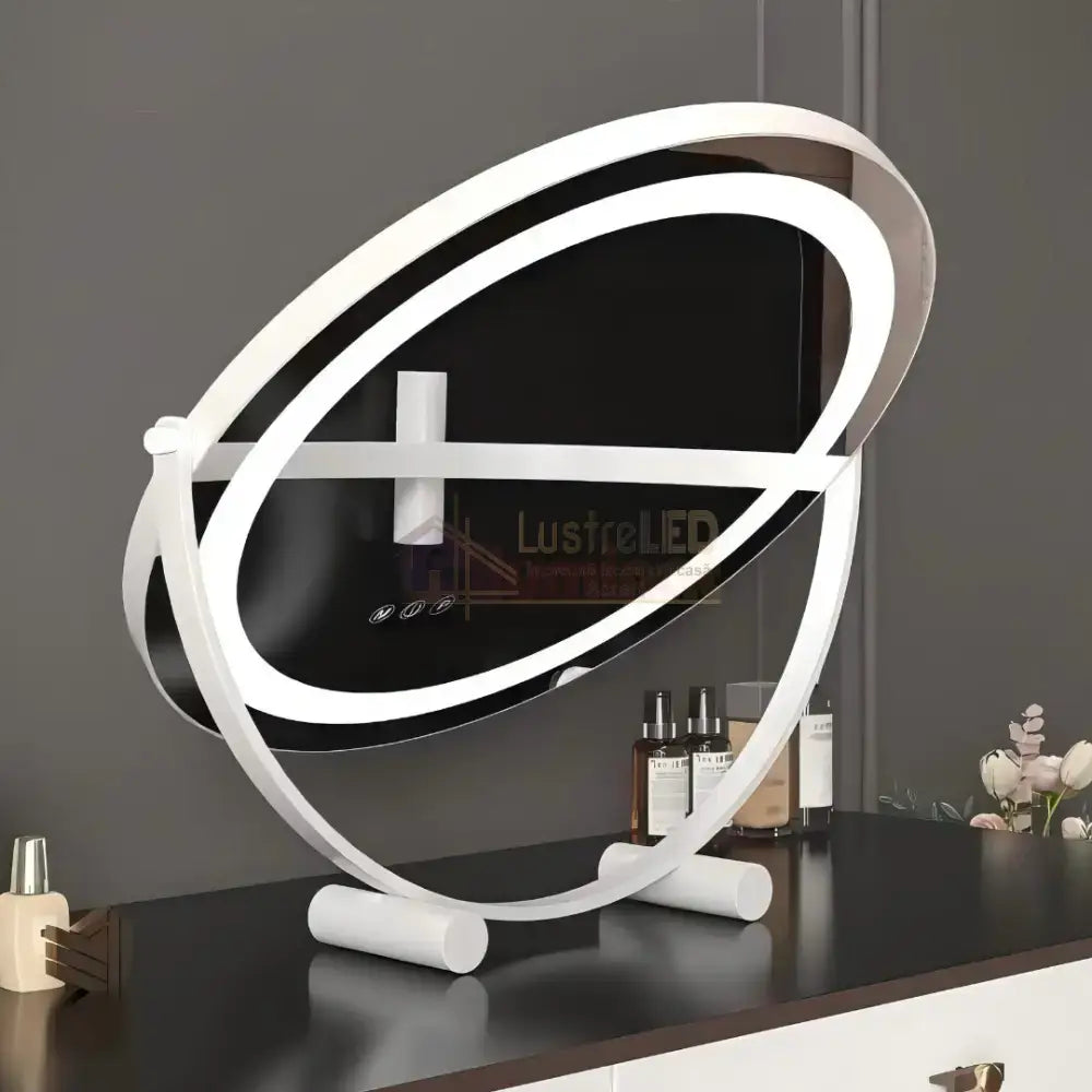 Oglinda LED Machiaj OD08 30x30CM ALBA / 30CM LED MIRROR