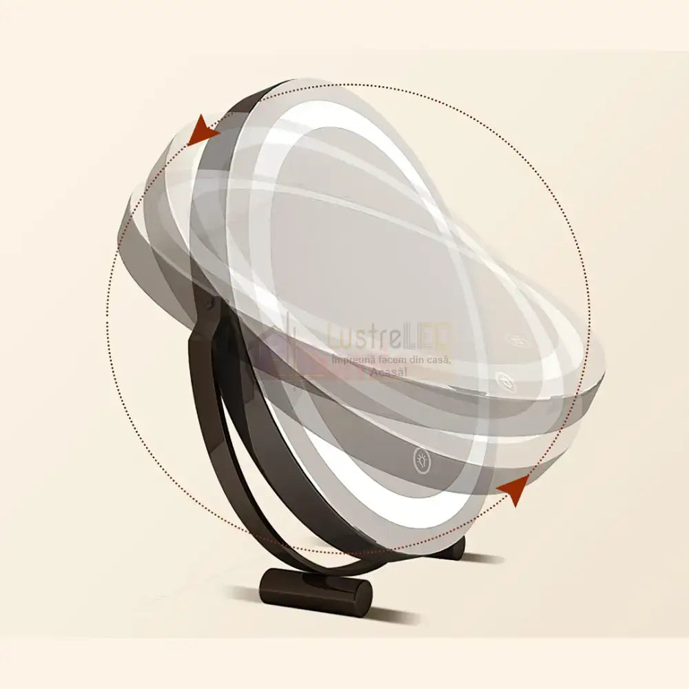 Oglinda LED Machiaj OD08 30x30CM ALBA / 30CM LED MIRROR