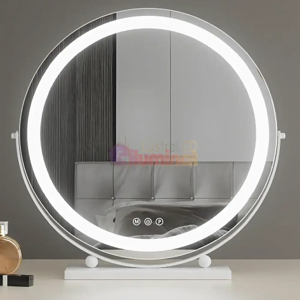 Oglinda LED Machiaj OD08 30x30CM ALBA / 30CM LED MIRROR