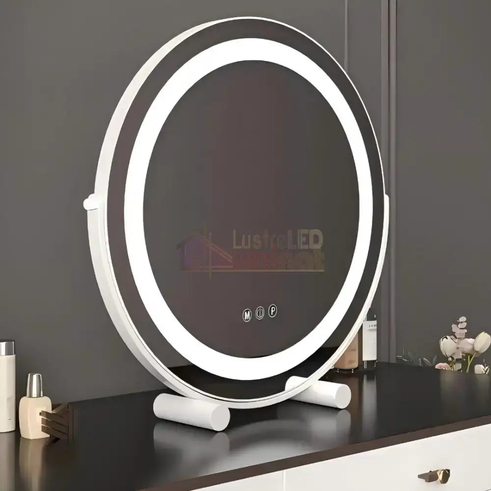 Oglinda LED Machiaj OD08 30x30CM ALBA / 30CM LED MIRROR