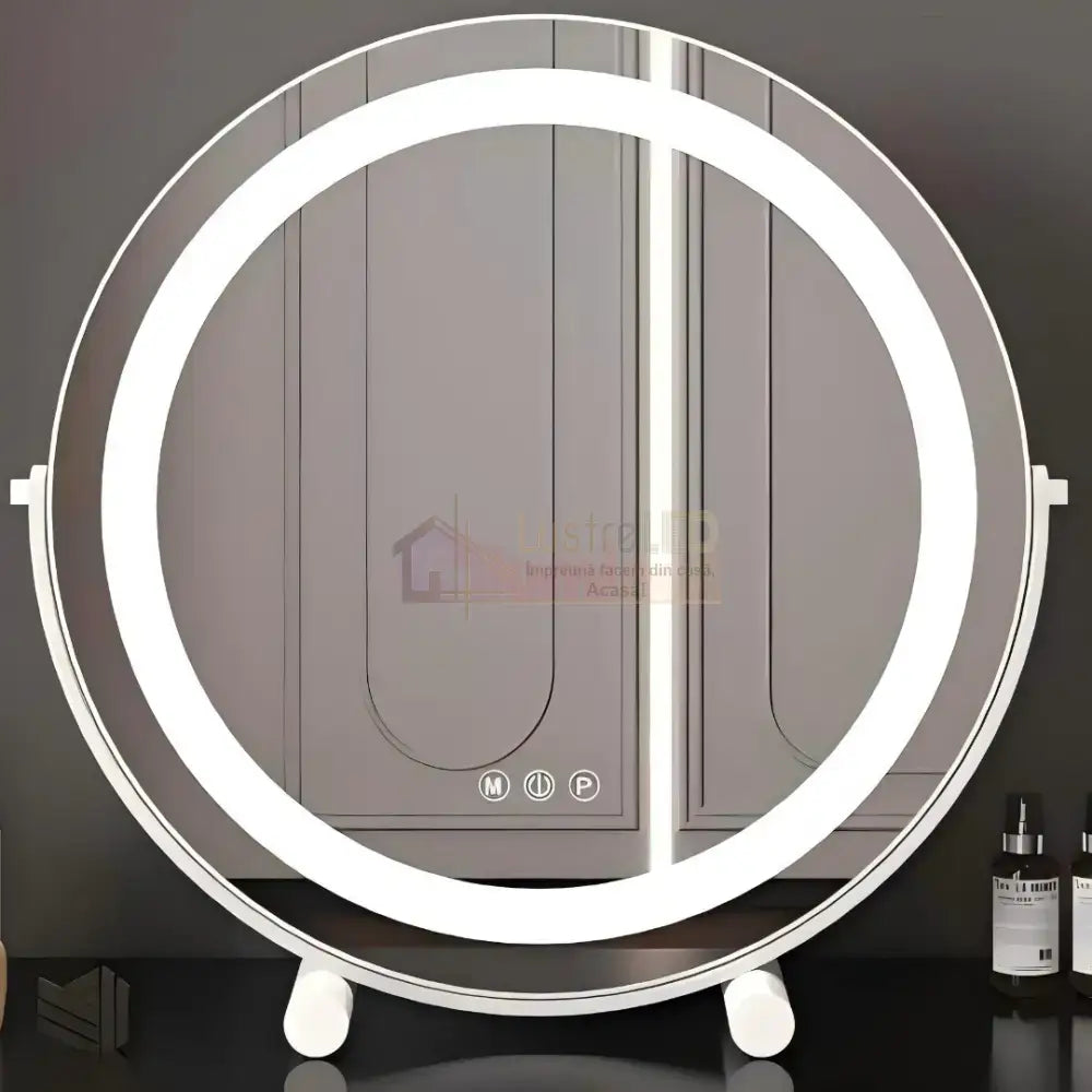 Oglinda LED Machiaj OD08 30x30CM ALBA / 30CM LED MIRROR