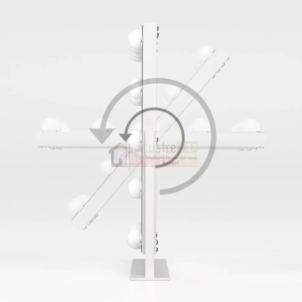 Oglinda Led Makeup Hollywood Star 46Cm 3 Lumini Mirror