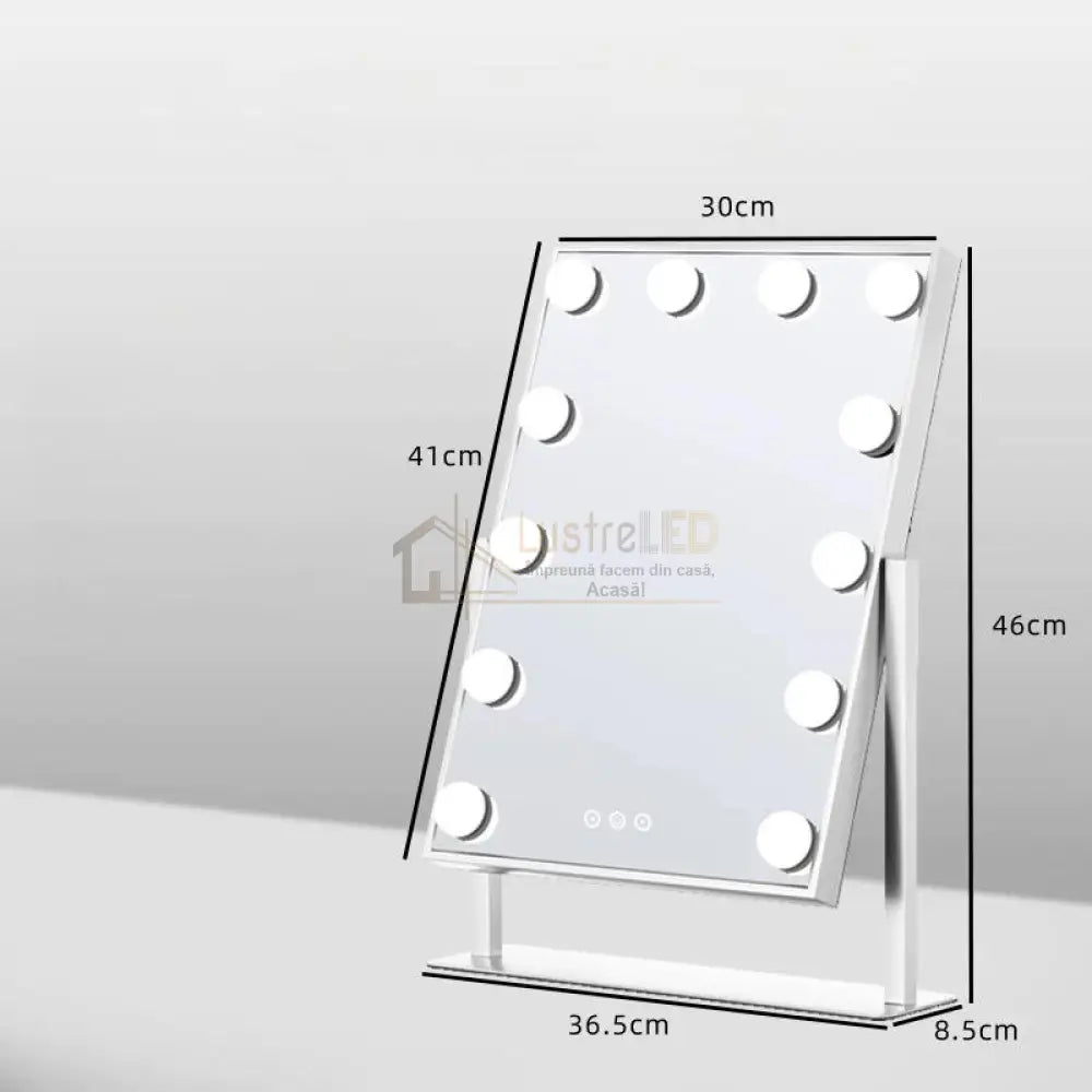 Oglinda Led Makeup Hollywood Star 46Cm 3 Lumini Led Mirror