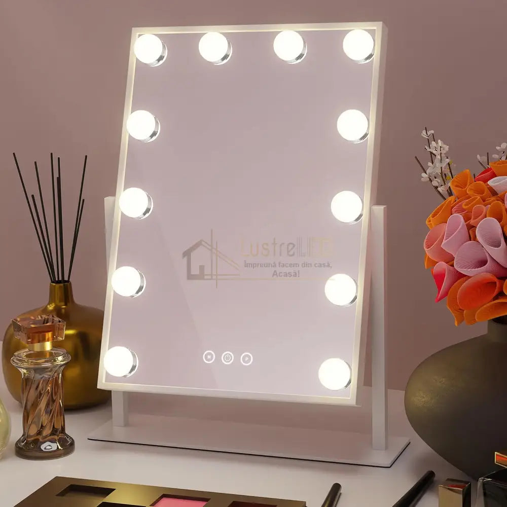 Oglinda Led Makeup Hollywood Star 46Cm 3 Lumini Led Mirror