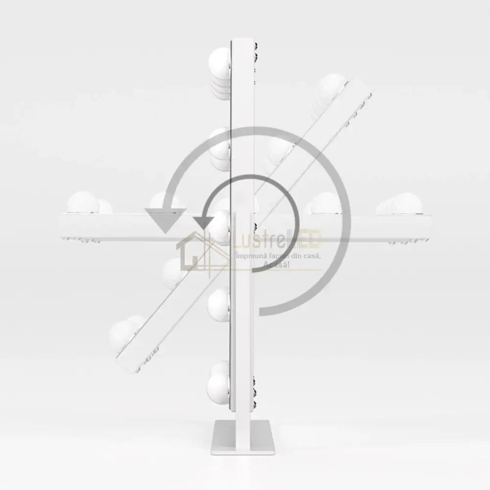 Oglinda Led Makeup Hollywood Star 46Cm 3 Lumini Led Mirror