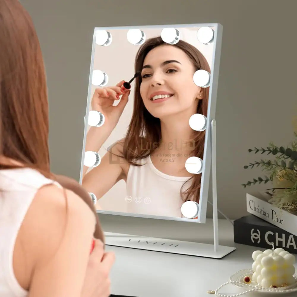 Oglinda Led Makeup Hollywood Star 46Cm 3 Lumini Led Mirror