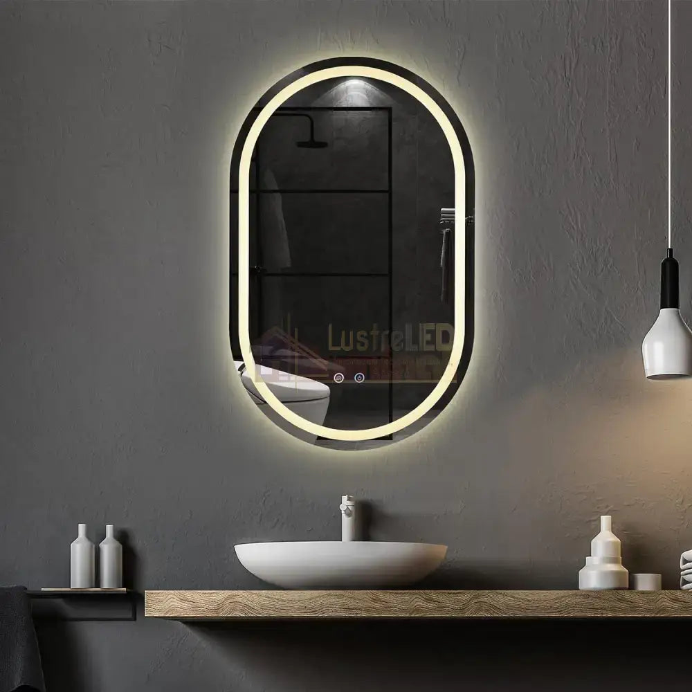 Oglinda Led Ovala 60X78Cm Functie Dezaburire Si Touch M06S Mirror