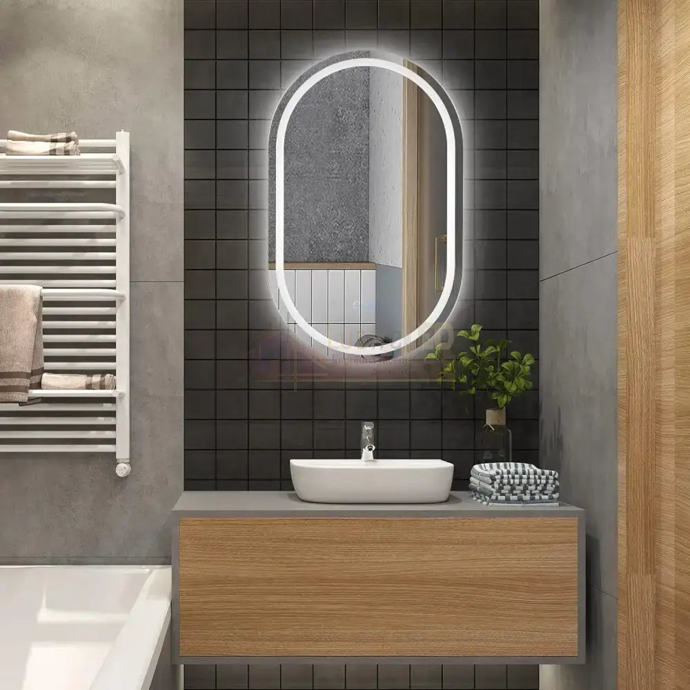 Oglinda Led Ovala 60X78Cm Functie Dezaburire Si Touch M06S Mirror