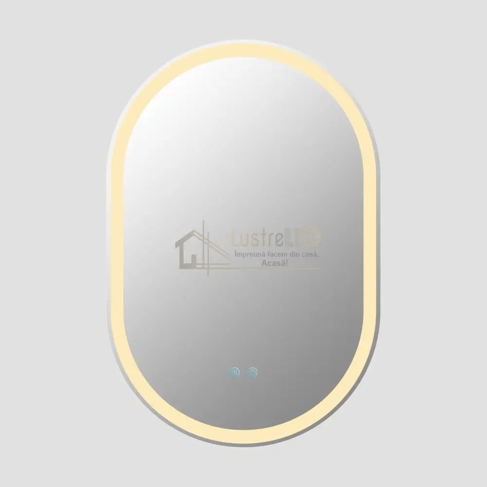 Oglinda Led Ovala 60X90Cm 3 Lumini Dezaburire Si Touch Od061 Led Mirror