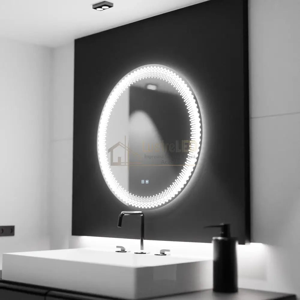 Oglinda LED Premium LUMI cu Senzor 3 Functii Dezaburire FRAMELESS / 60CM LED MIRROR