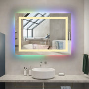 Oglinda Led Rgb 80X60Cm 3 Lumini Dezaburire Si Touch Od014-Rgb Mirror