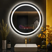 Oglinda LED Rotunda 50CM cu Dezaburire si Lumina Rece E01S/50 lustreled.ro