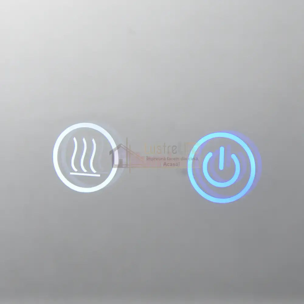 Oglinda LED Rotunda 60cm 3 Lumini Dezaburire si Touch E26S/60x60 FRAMELESS / 60CM LED MIRROR