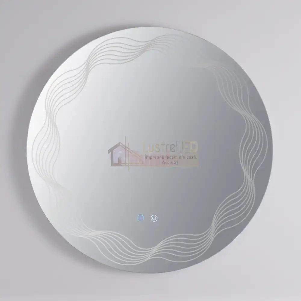 Oglinda LED Rotunda 60cm 3 Lumini Dezaburire si Touch E26S/60x60 FRAMELESS / 60CM LED MIRROR