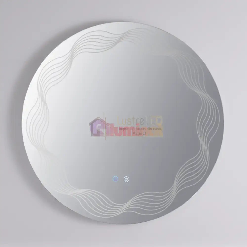 Oglinda LED Rotunda 60cm, 3 Lumini, Dezaburire si Touch E26S lustreled.ro