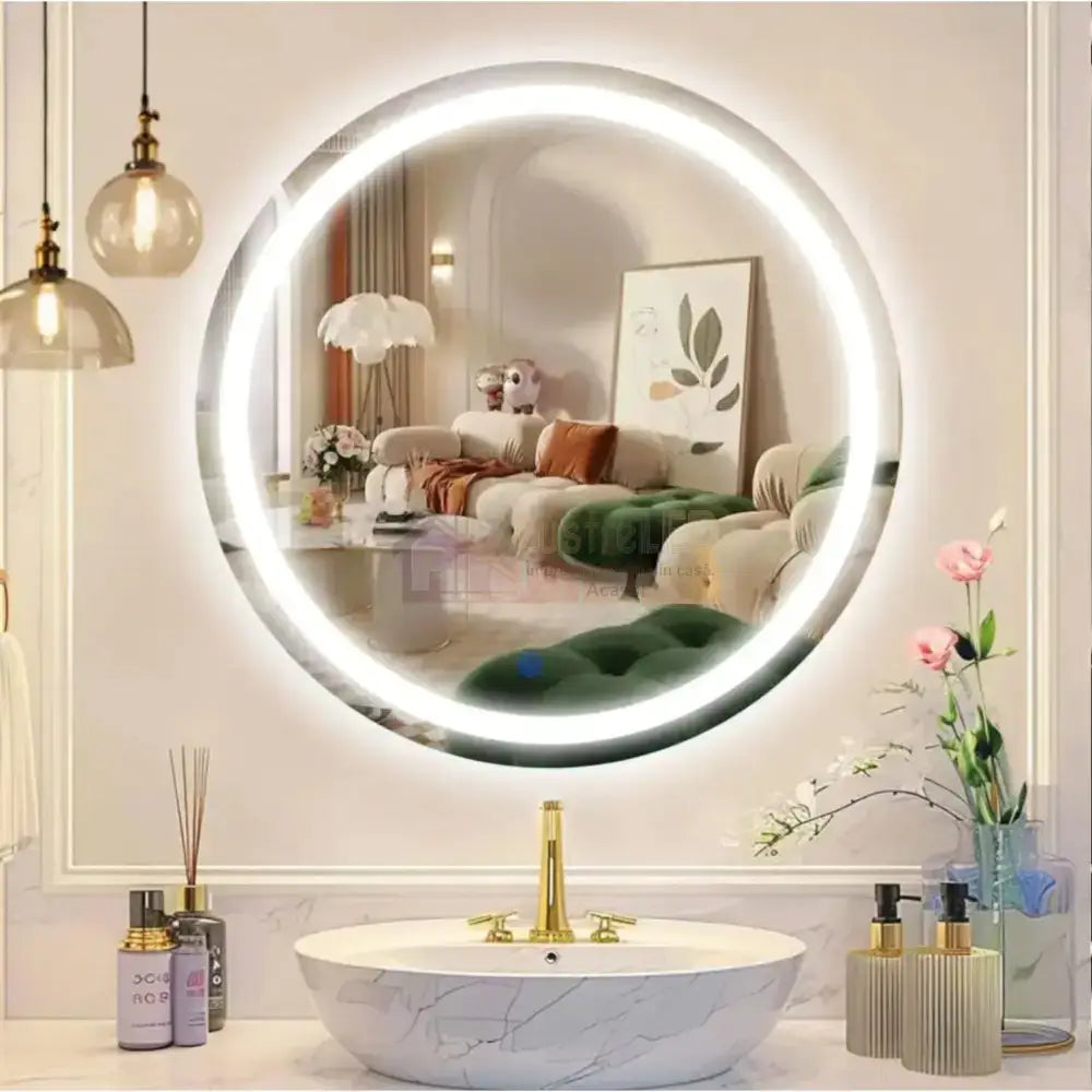 Oglinda Led Rotunda 60Cm Simple Touch Mirror