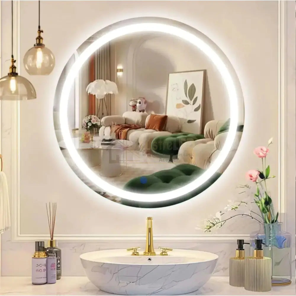 Oglinda Led Rotunda 60Cm Simple Touch Led Mirror