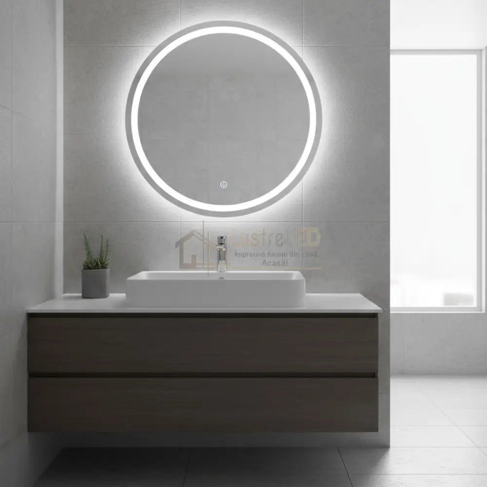 Oglinda LED Rotunda 60cm Touch 3 Functii LED MIRROR