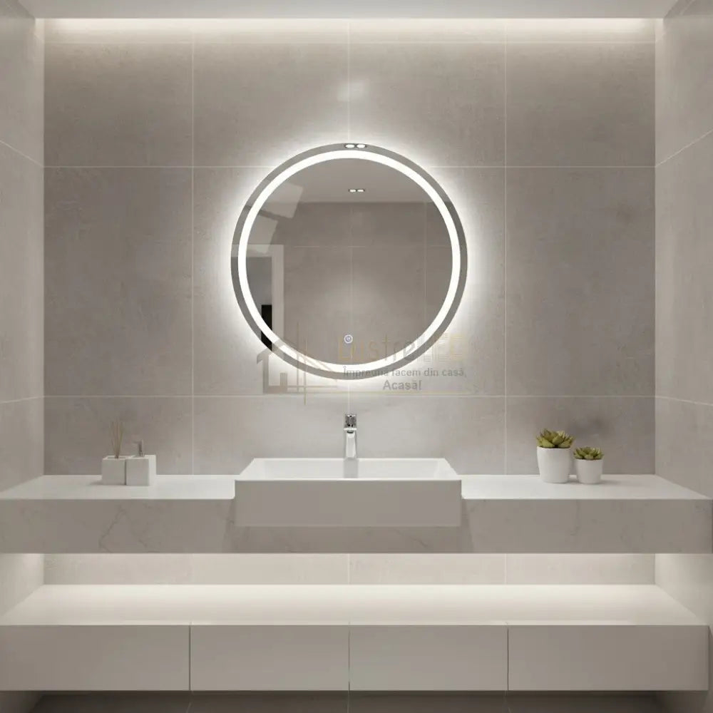 Oglinda LED Rotunda 60cm Touch 3 Functii LED MIRROR