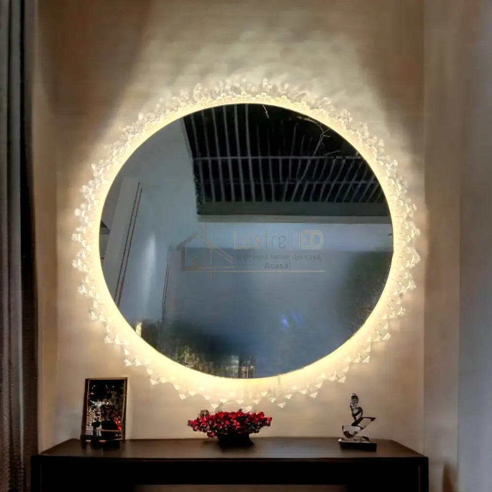 Oglinda Led Rotunda 60Cm Touch 3 Lumini Sunflower By610 Led Mirror