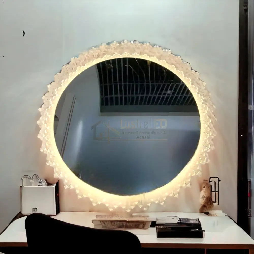 Oglinda Led Rotunda 60Cm Touch 3 Lumini Sunflower By610 Led Mirror