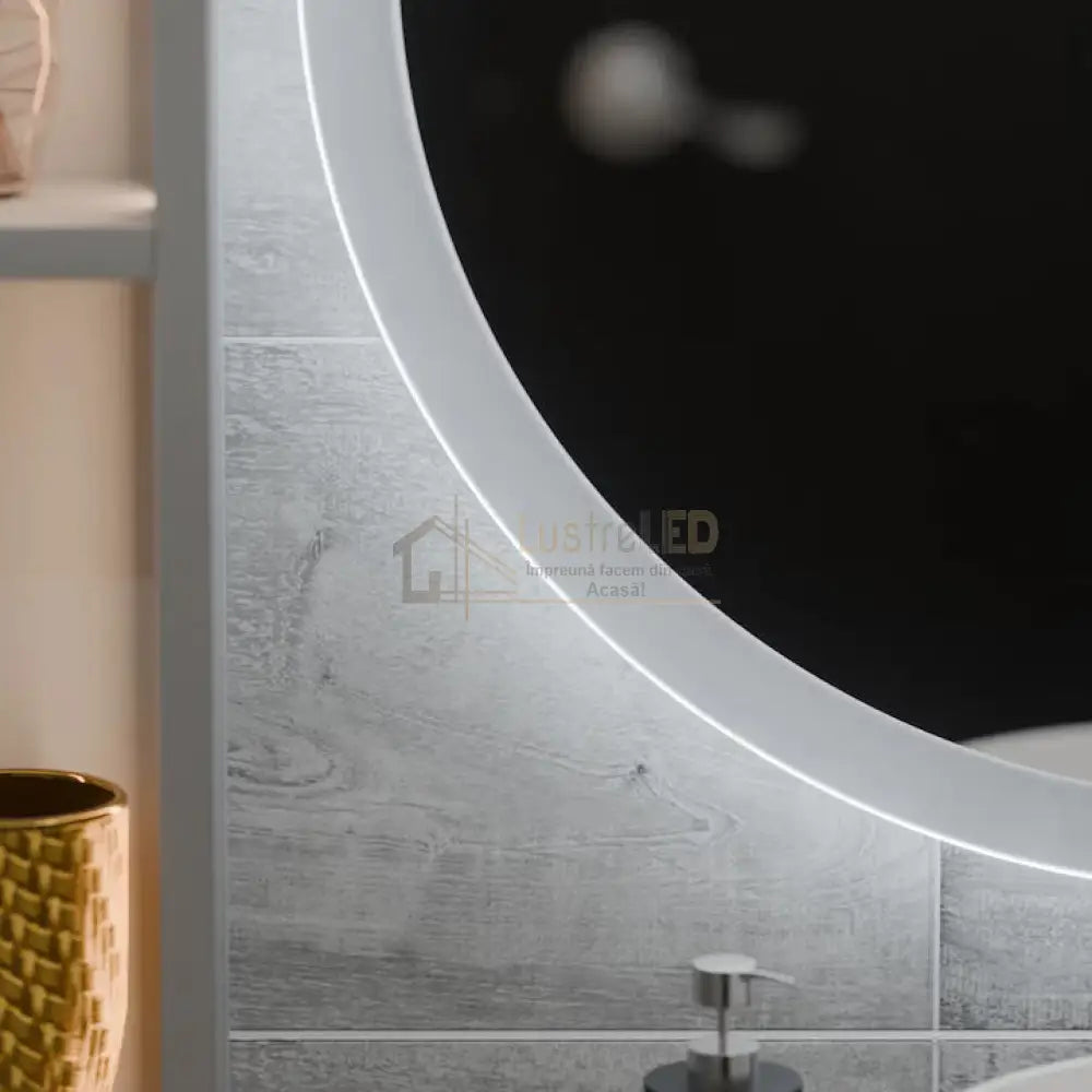 Oglinda LED Rotunda 70cm Functie Dezaburire si Touch lustreled.ro