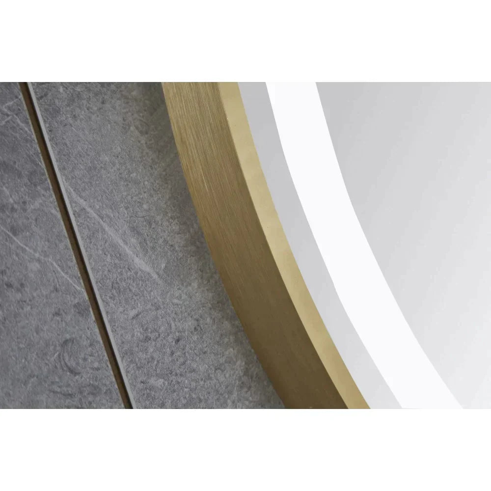 Oglinda LED Rotunda 70cm Rama Aurie Dezaburire si Touch J26