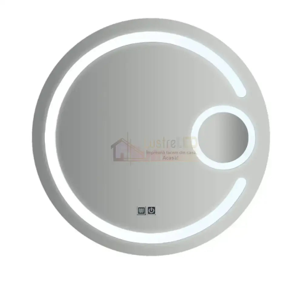 Oglinda Led Rotunda Cu Lupa 70Cm Functie Dezaburire Si Touch J13 Mirror