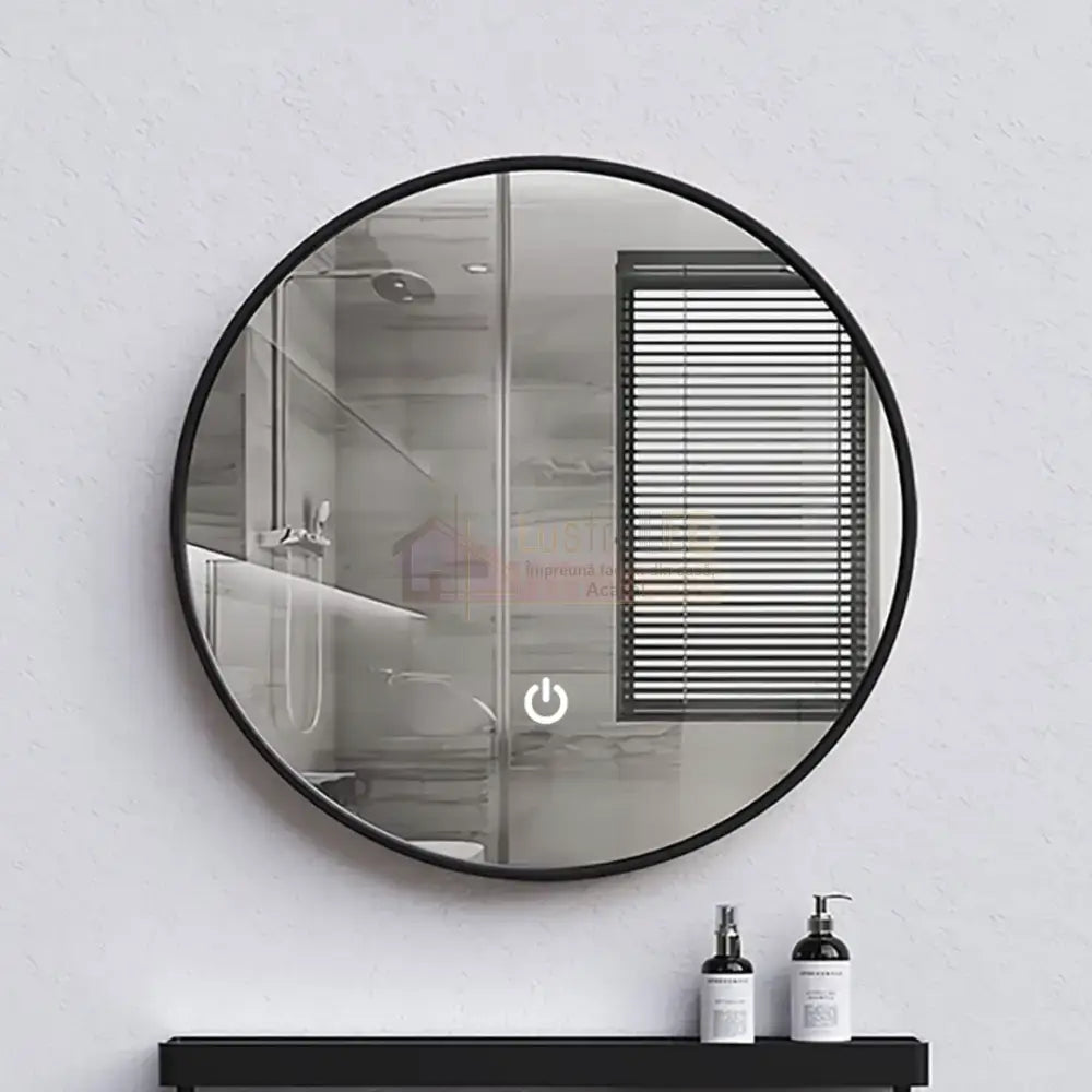 Oglinda LED Rotunda 60CM Simple Touch C110S NEAGRA / 60CM LED MIRROR