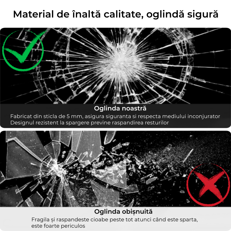 Oglinda LED RGB Rotunda 70cm, 3 Lumini, Dezaburire si Touch OD013-RGB