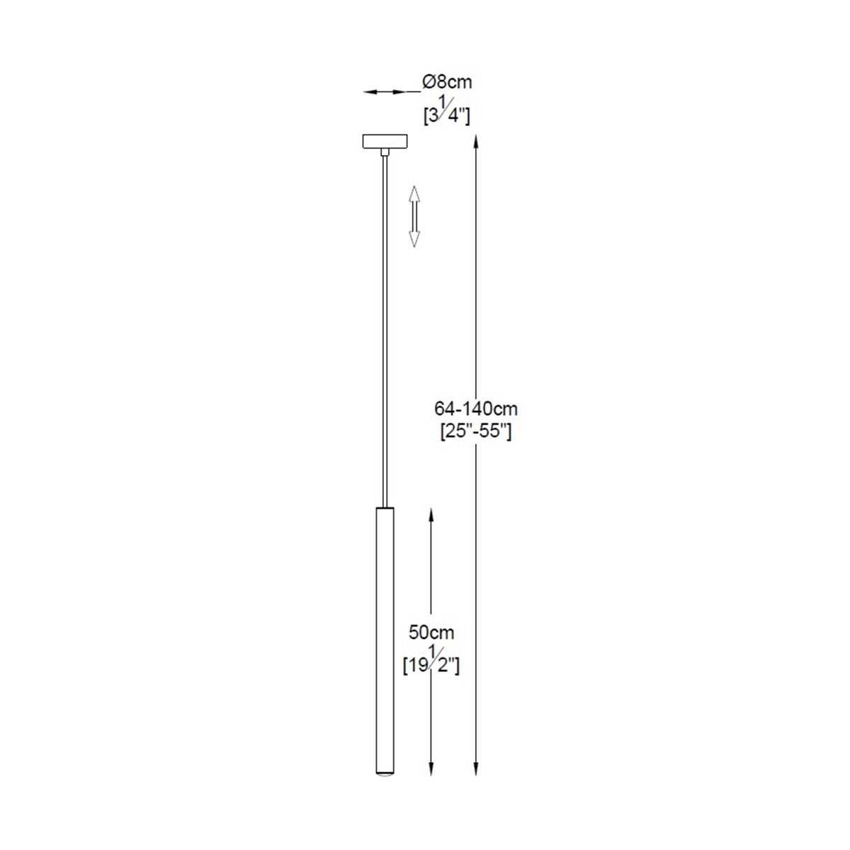 Pendul LED LOYA Black UltraSlim PearlBlack by ZumaLine