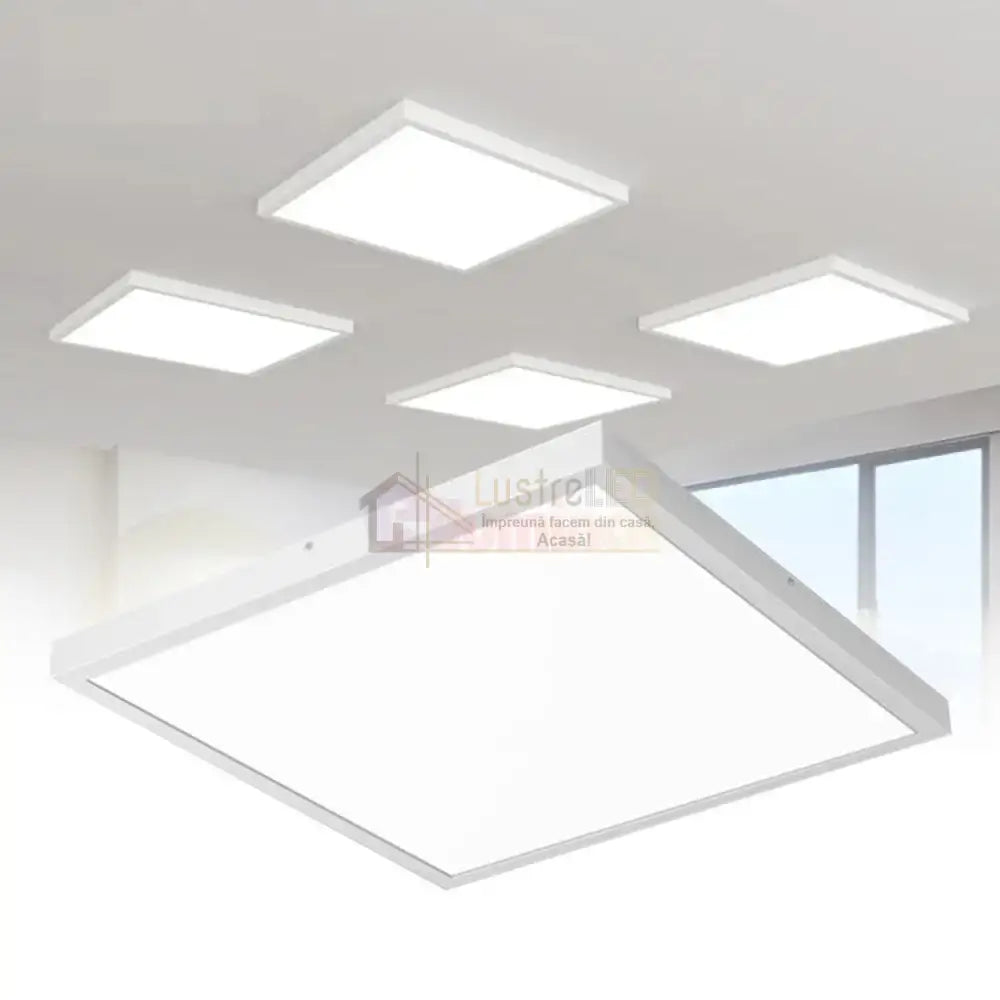 Panou LED 40W 60x60cm Alb Aplicat 3 Lumini Echivalent 400W PANOU LED APLICAT / 40W / 3 FUNCTII LED PANEL