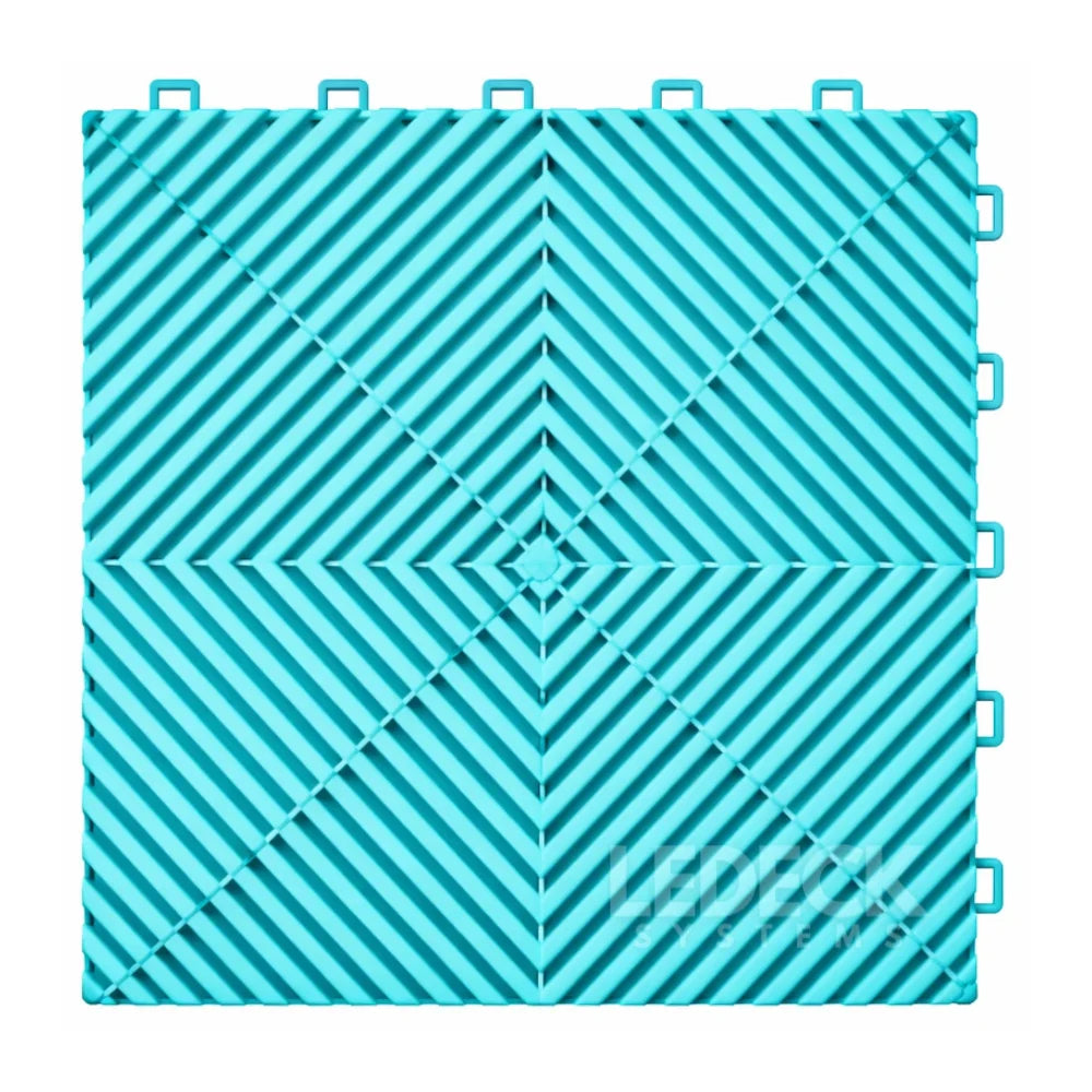 Pardoseala Modulara Turcoaz Din Polipropilena Rezistenta la 8 Tone 40x40CM